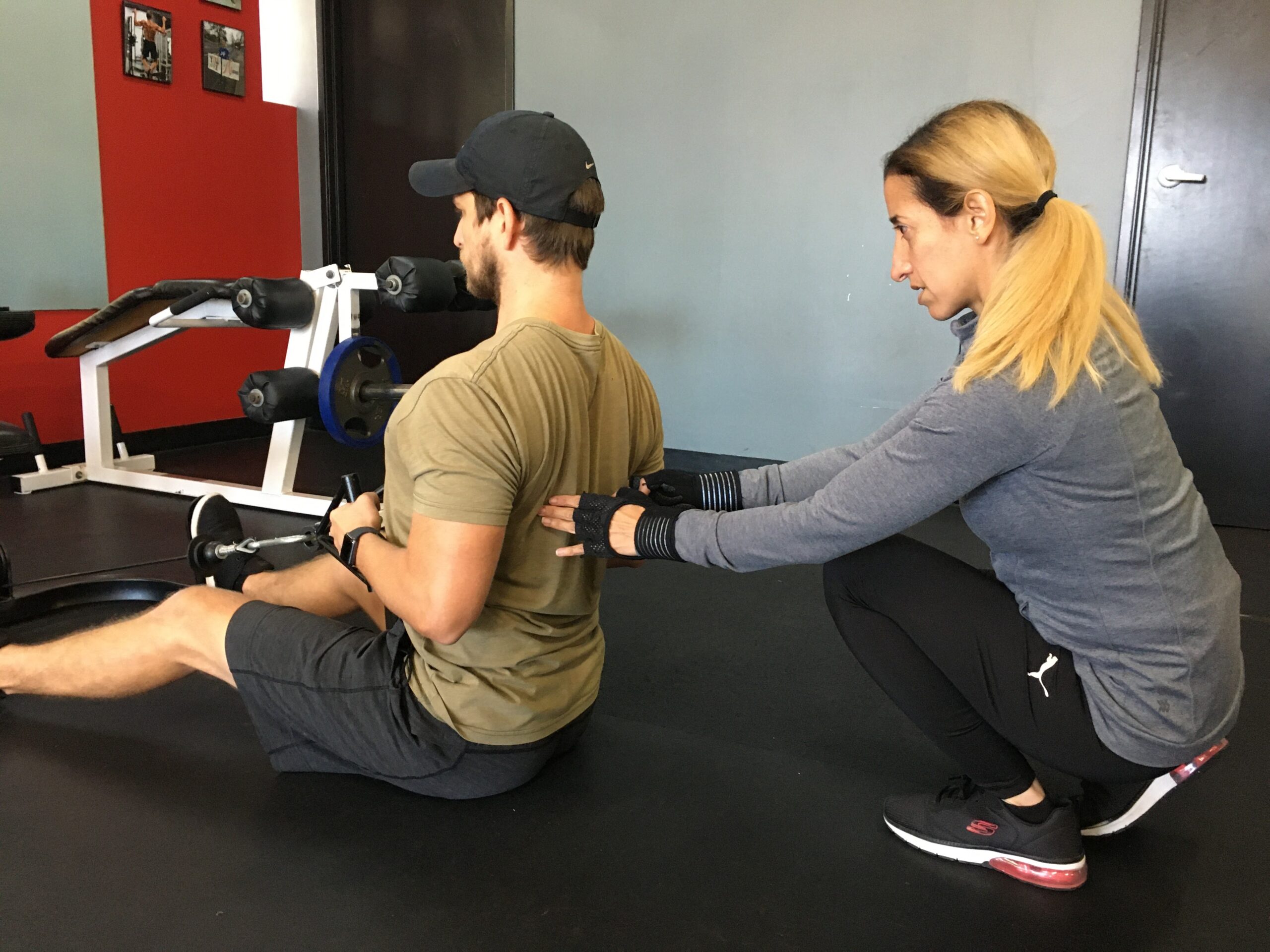 Vilita Cruz assisting client with proper composure 