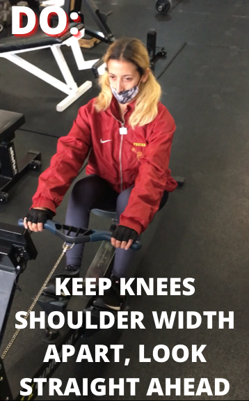 Do: keep knees should width apart, look straight ahead