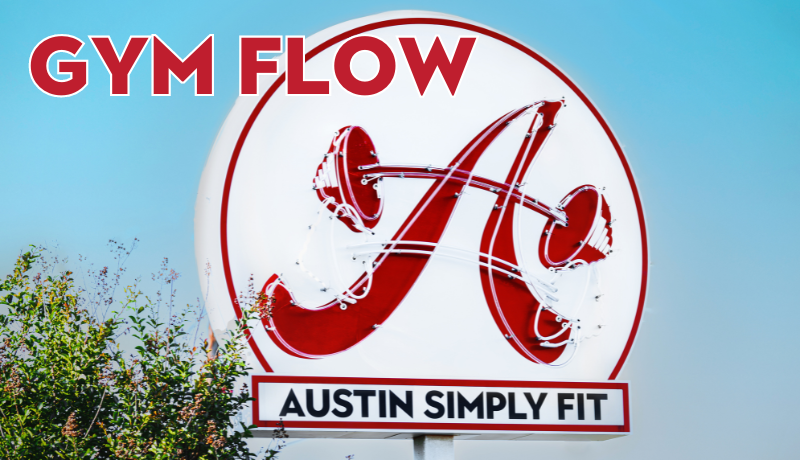 The neon sign at the Austin Simply Fit gym