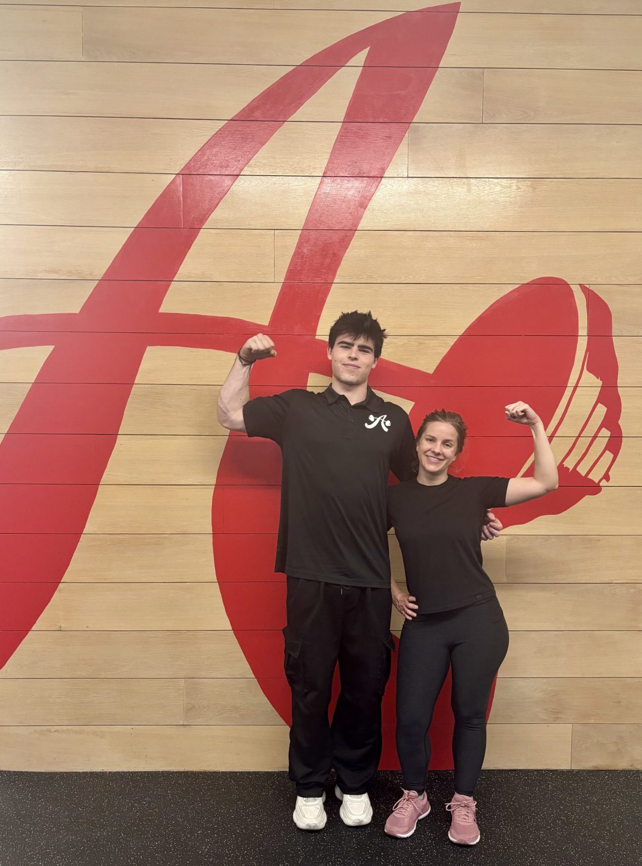 Client highlight Andrea with her trainer Payton