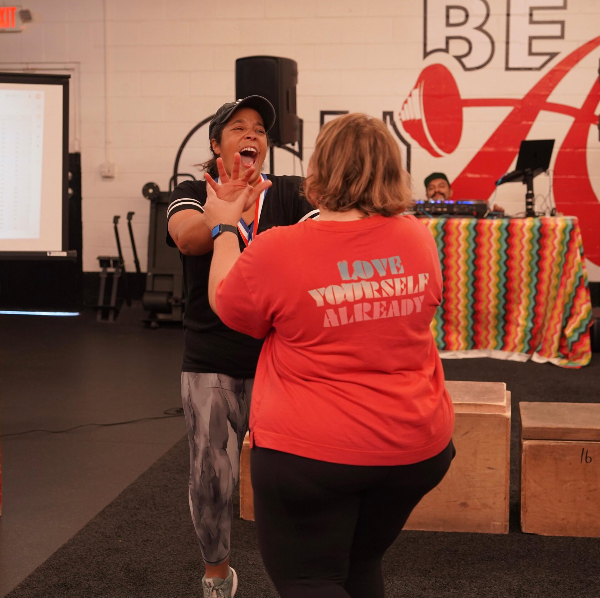 Bench-A-Thon participants celebrating