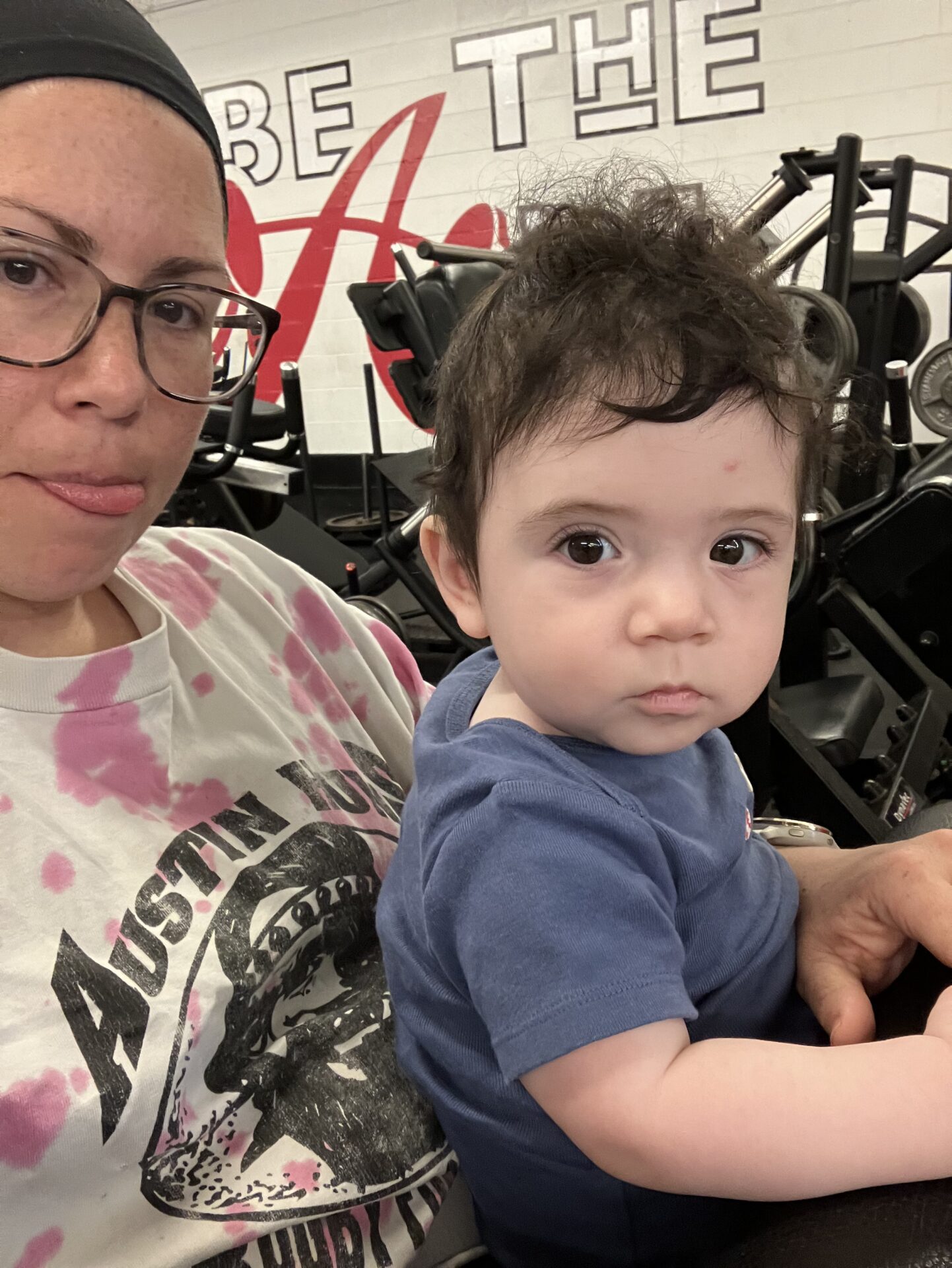Personal trainer Ashley and baby Max at Austin Simply Fit