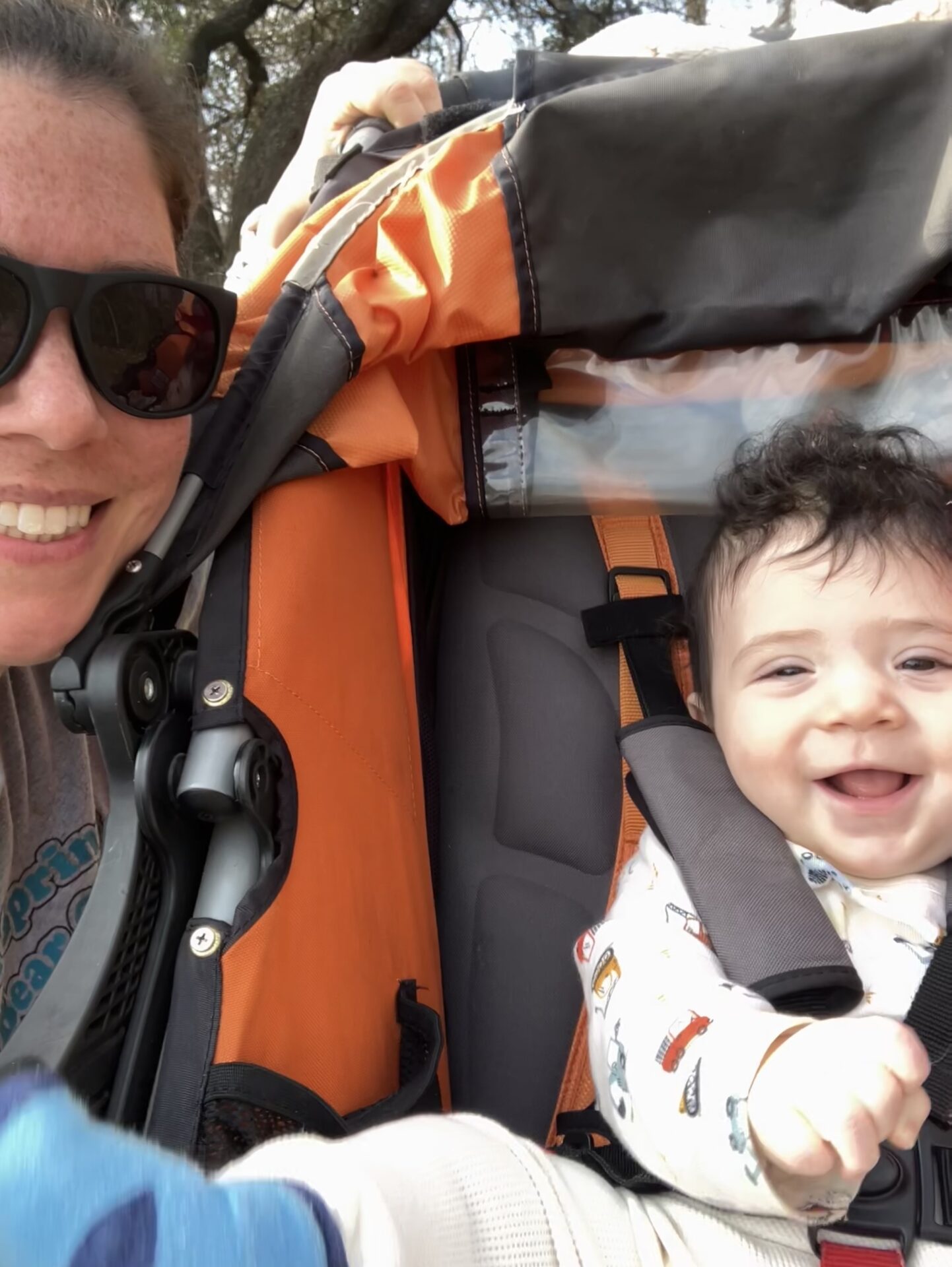 Personal trainer Ashley and baby Max, practicing postpartum fitness