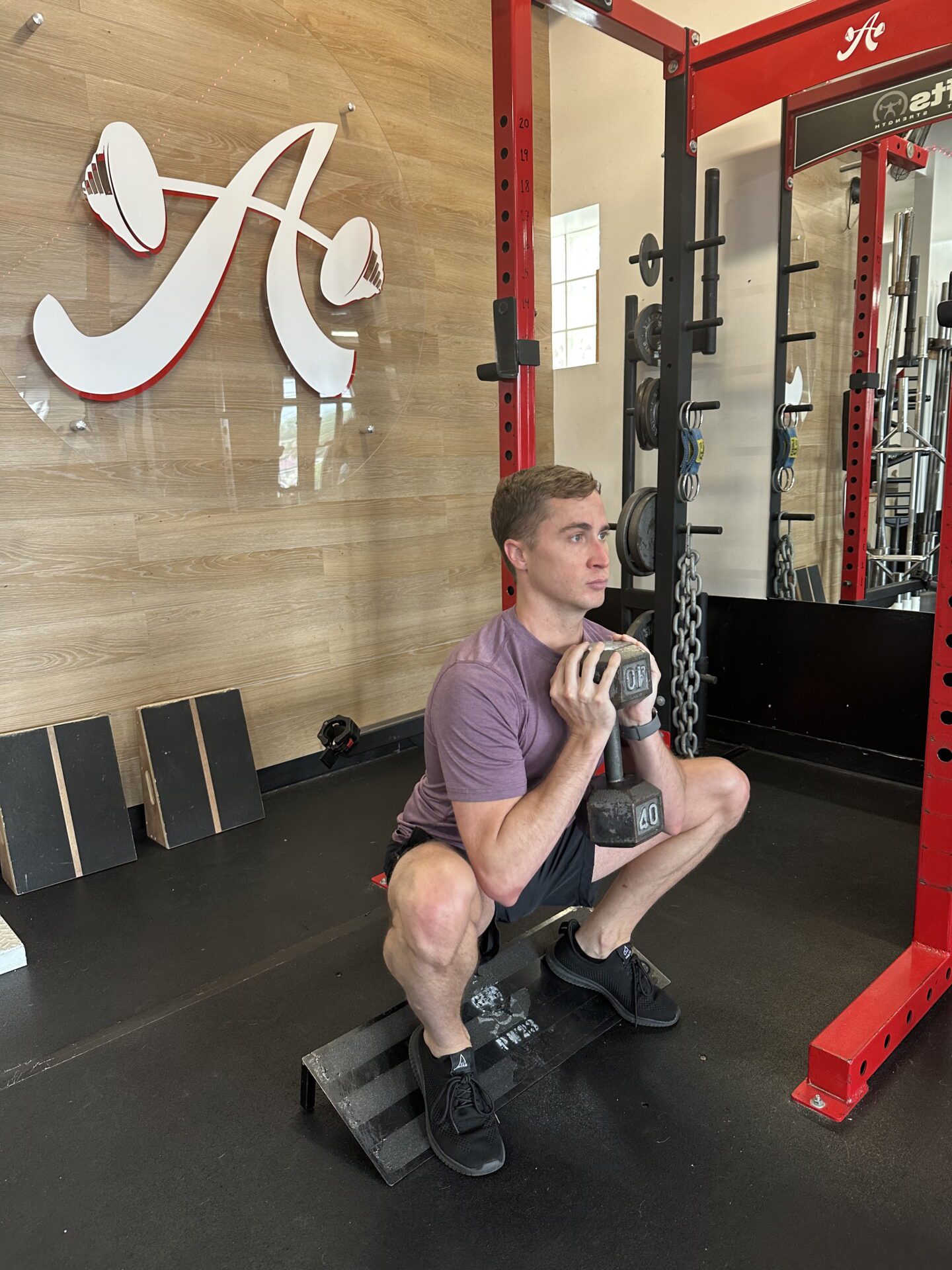 Client Highlight Gregory in a squat